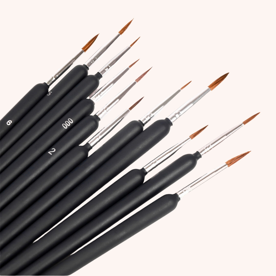 Set de 10 pinceaux de précision